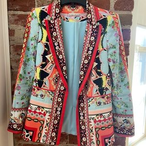 Alice + Olivia Multicolor Mandala Jacket